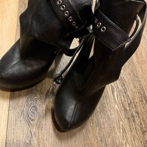 Black Heeled Booties